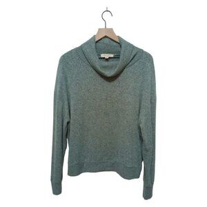 no frills Mint Heather Cowl Neck Long Sleeve Rayon Sweater Sz XL